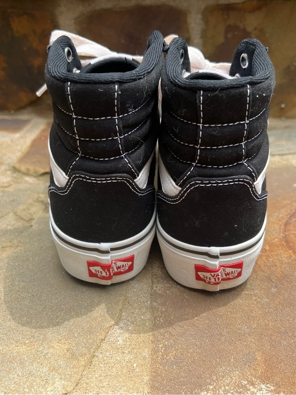 Vans SK-8 Women’s Size 7 Black & White High-Top Skate Sneakers